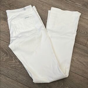 7 For All Mankind Crisp White Jeans